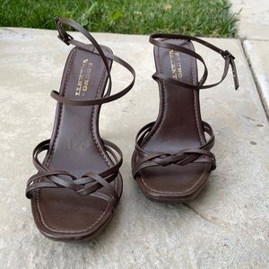 Bruno Valenti Strappy Sandals, Chocoloate Brown 7